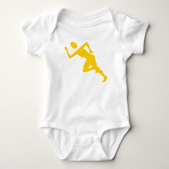Running - Amber Baby Bodysuit (Front)