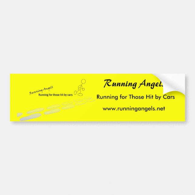 Running Angels Bumper Sticker (Front)