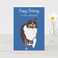 Running Australian Shepherd Aussie Dog