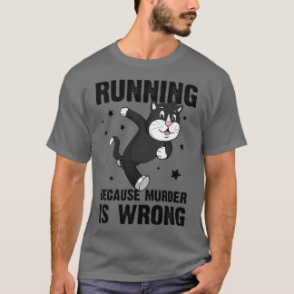 Running Because Murder Is Wrong Vintage T-Shirt