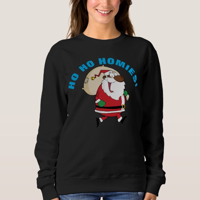 Running Black Santa Shirt (Front)