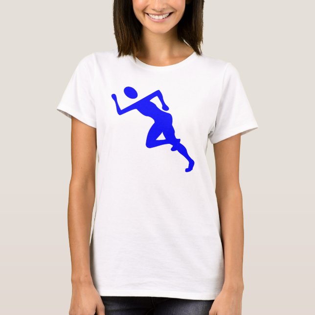 Running - Blue T-Shirt (Front)