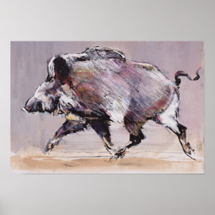 Running boar 1999 poster
