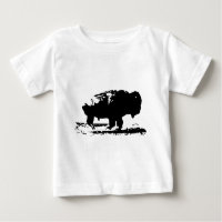 Running Buffalo Bison Pop Art