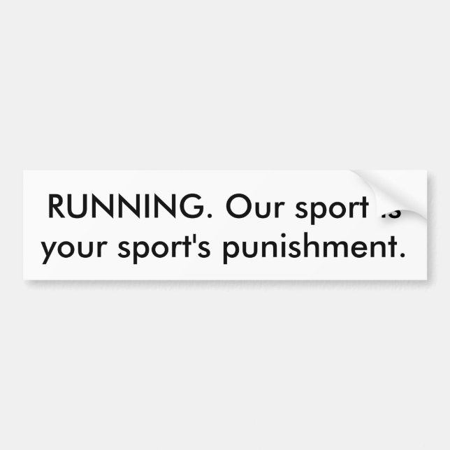 Running Bumper Sticker (Front)
