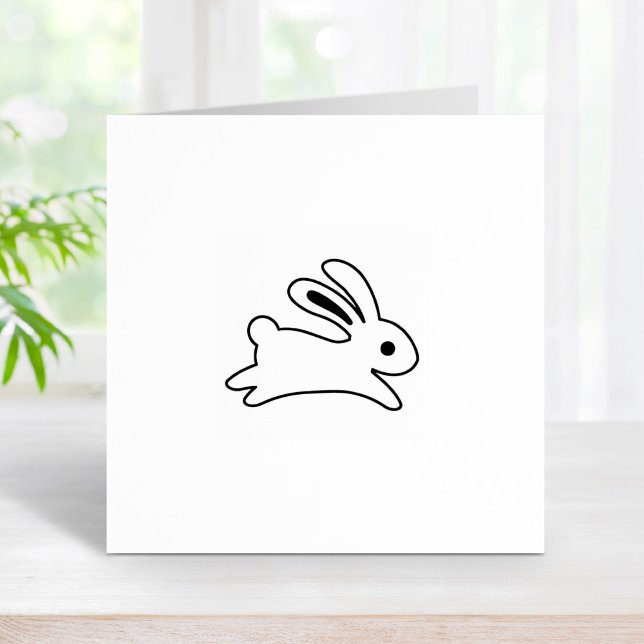 Running Bunny Rabbit 2 Rubber Stamp (Creator Uploaded)
