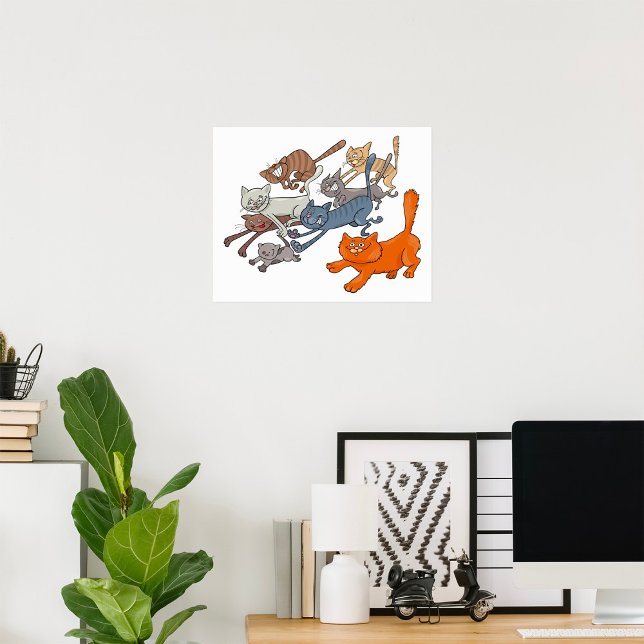 Running Cats Poster (Creator Uploaded)