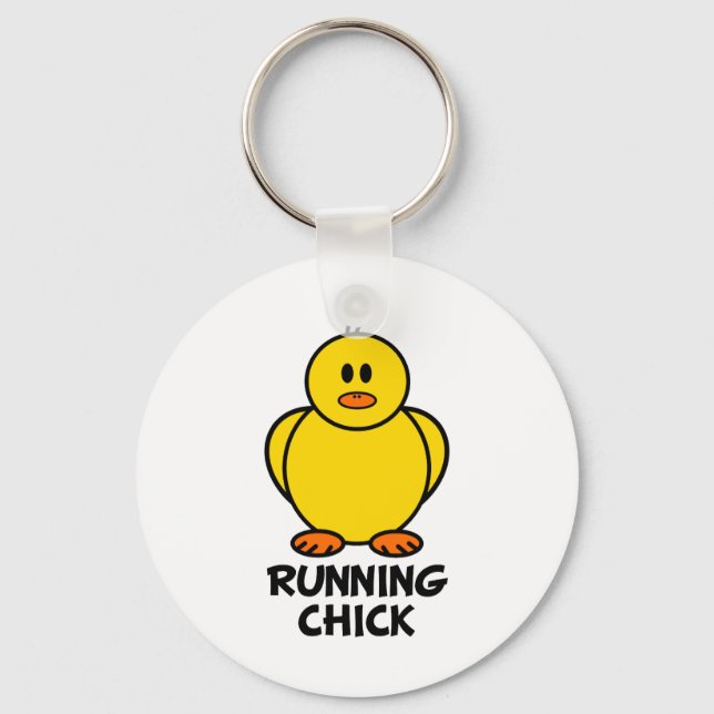 Running Chick Keychain (Front)