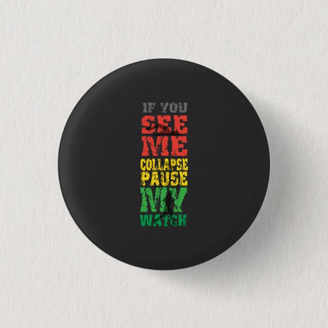 Running Cycling Gift 1 Inch Round Button (Front)