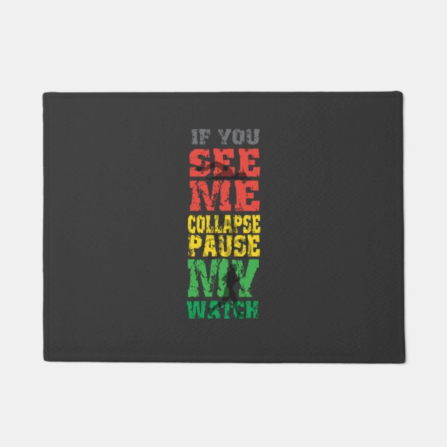 Running Cycling Gift Doormat (Front)