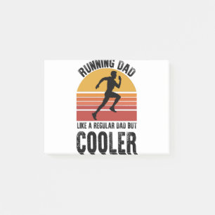 Running Dad Fathers Day Gift Marathon Runner Dad Post-it Notes