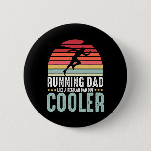 Running Dad Funny Marathon Runner Father's Day Dis 2 Inch Round Button