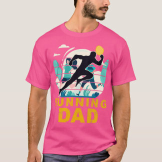 Running Dad Funny Marathon Runner Fatherx27s Day i T-Shirt