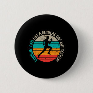 Running Dad S Biathlon Runner Marathon For Fathers 2 Inch Round Button