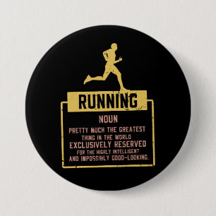 Running Definition 3 Inch Round Button