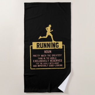 Running Definition Beach Towel