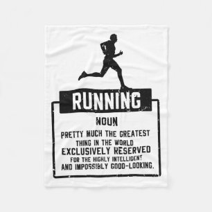 Running Definition Fleece Blanket