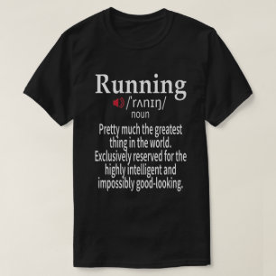 Running Definition Funny 5k Marathon Runner Gift T-Shirt