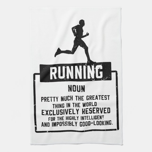 Running Definition Kitchen Towel (Vertical)
