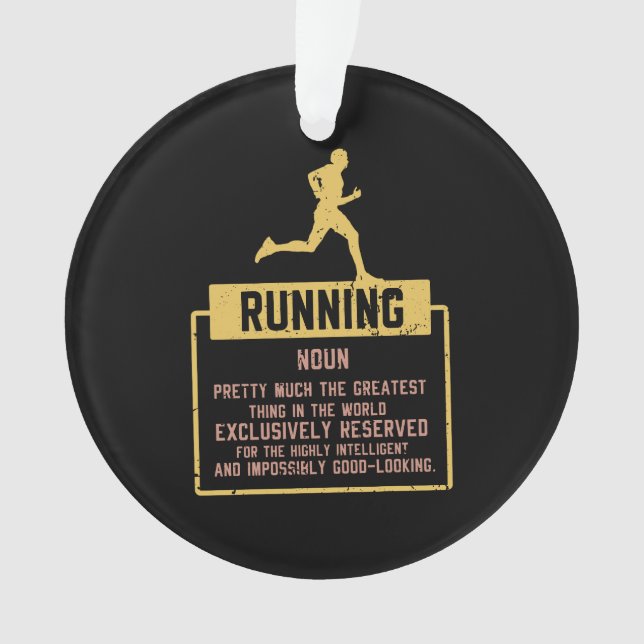 Running Definition  Ornament (Front)