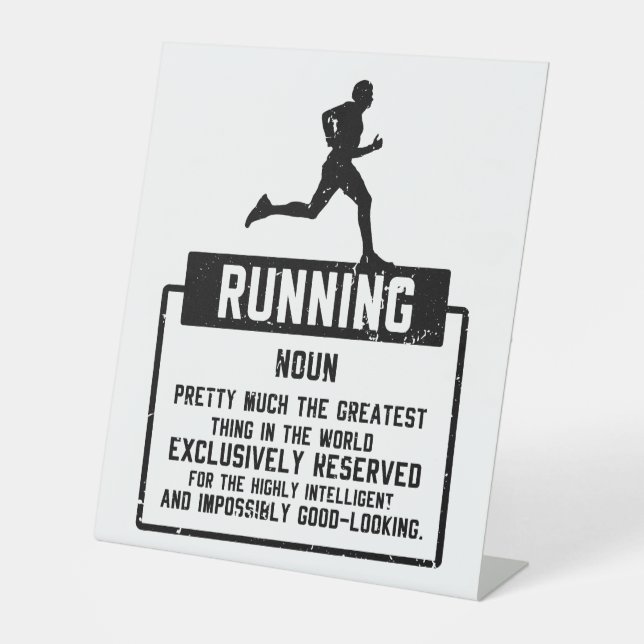 Running Definition Pedestal Sign (Front)