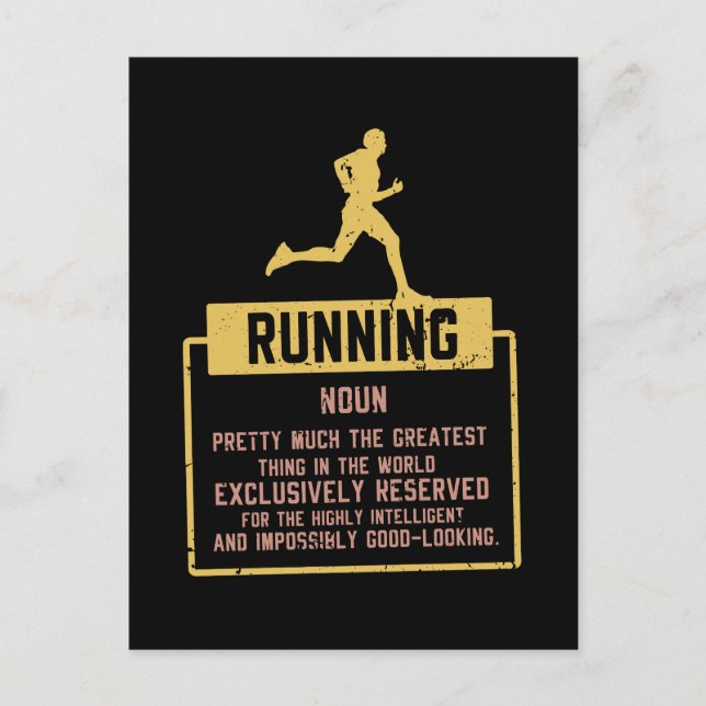 Running Definition Postcard (Front)