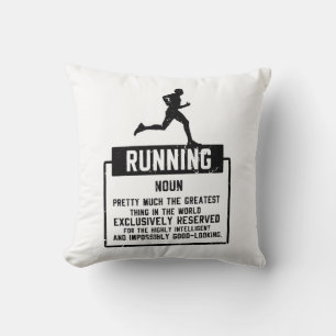 Running Definition Throw Pillow