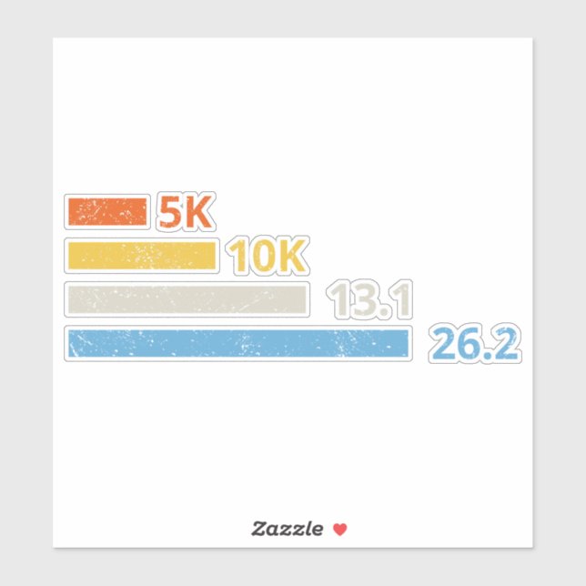 Running Distances I - 5K 10K 13.1 26.2 Marathoner (Sheet)