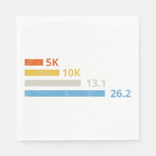 Running Distances I - 5K 10K 13.1 26.2 Marathoner Napkin