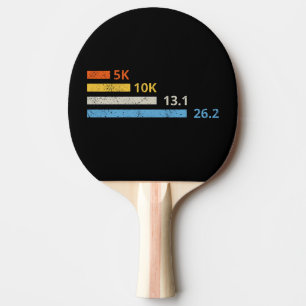 Running Distances I - 5K 10K 13.1 26.2 Marathoner Ping Pong Paddle