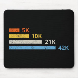 Running Distances II - 5K 10K 21K 42K Marathoner Mouse Pad