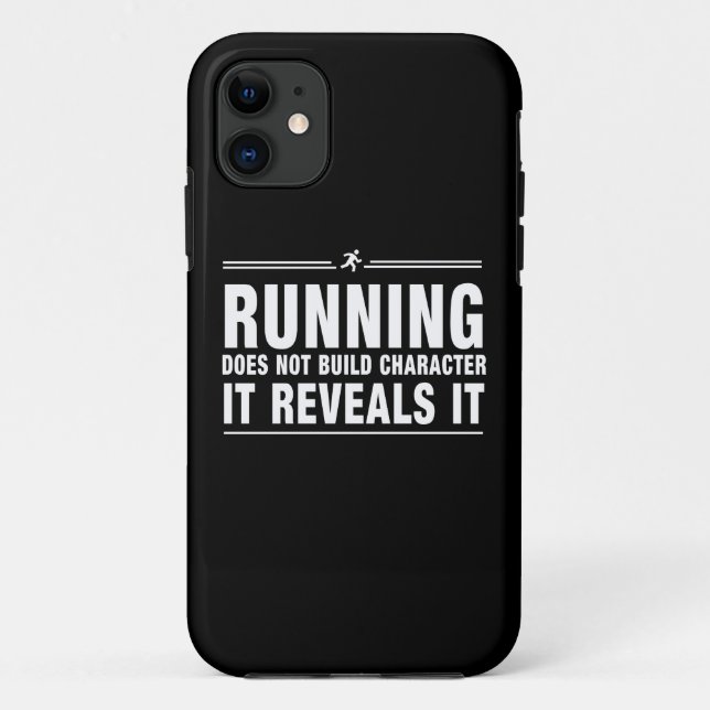 Running Doesnt Build Character Case-Mate iPhone Case (Back)