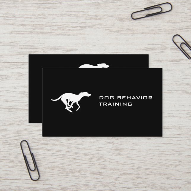 Running Dog | Animal Trainer Business Card (Front/Back In Situ)