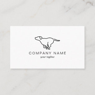 Running Dog   Minimal Dog Business Card