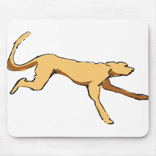 Running Dog Mouse Pad (Front)