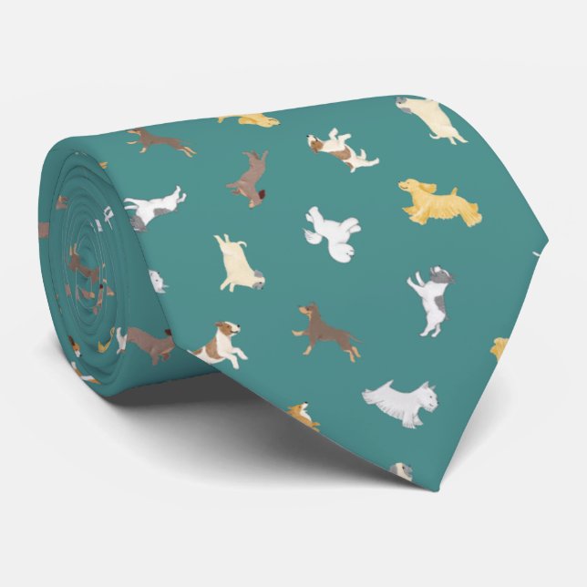 Running Dog Tie (Rolled)
