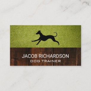 Running Dog   Turf Wood Business Card