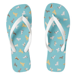 Running Dogs Flip Flop Sandals