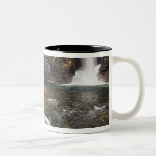 Running Eagle Falls aka Trick Falls in the Two Two-Tone Coffee Mug