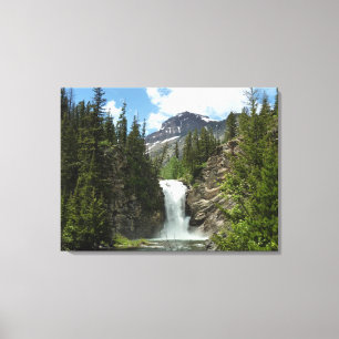 Running Eagle Falls at Glacier National Park Canvas Print