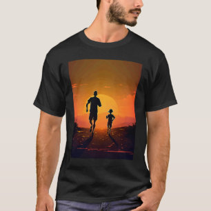 Running Exercise for Fitness Enthusiasts Father an T-Shirt