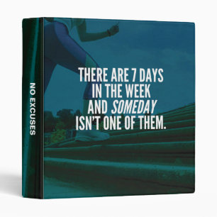 Running Exercise Motivational Words Binder
