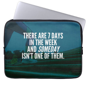Running Exercise Motivational Words Laptop Sleeve