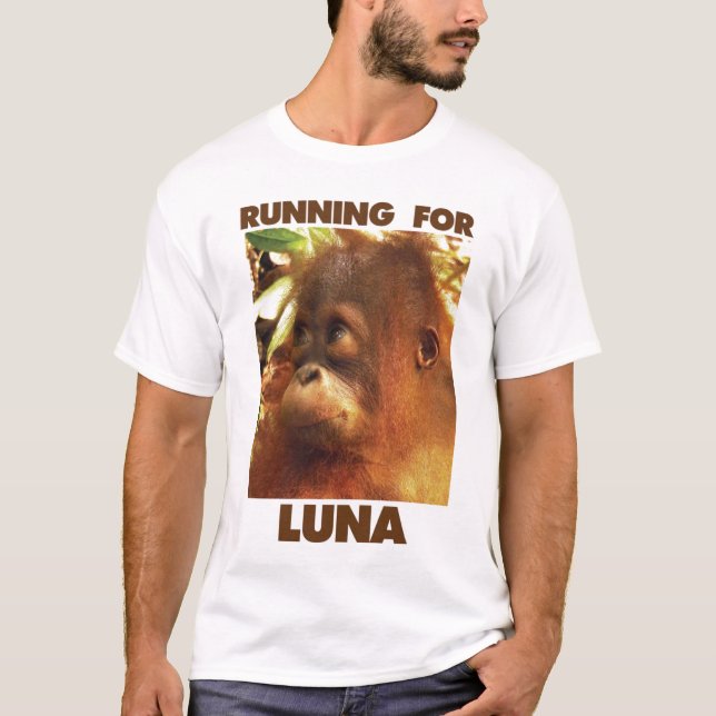 Running for Luna - Orangutan Outreach T-Shirt (Front)