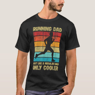 Running For Men Dad Vintage Marathon Runner Coach  T-Shirt
