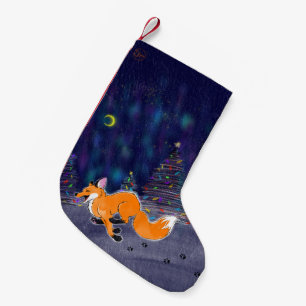 Running Fox Christmas Stocking
