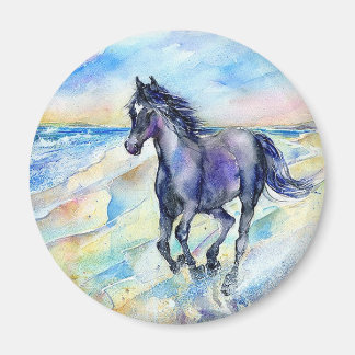 Running free horse magnet. magnet