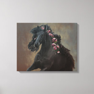 Running Friesian - Toile enveloppée