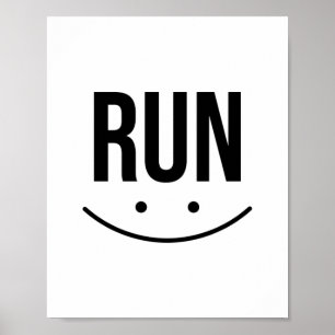 Running funny, Running art, Running sports Poster