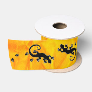 Running Gecko gold + your Ideas Satin Ribbon